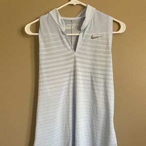 Blue Mesh Nike Golf Tank